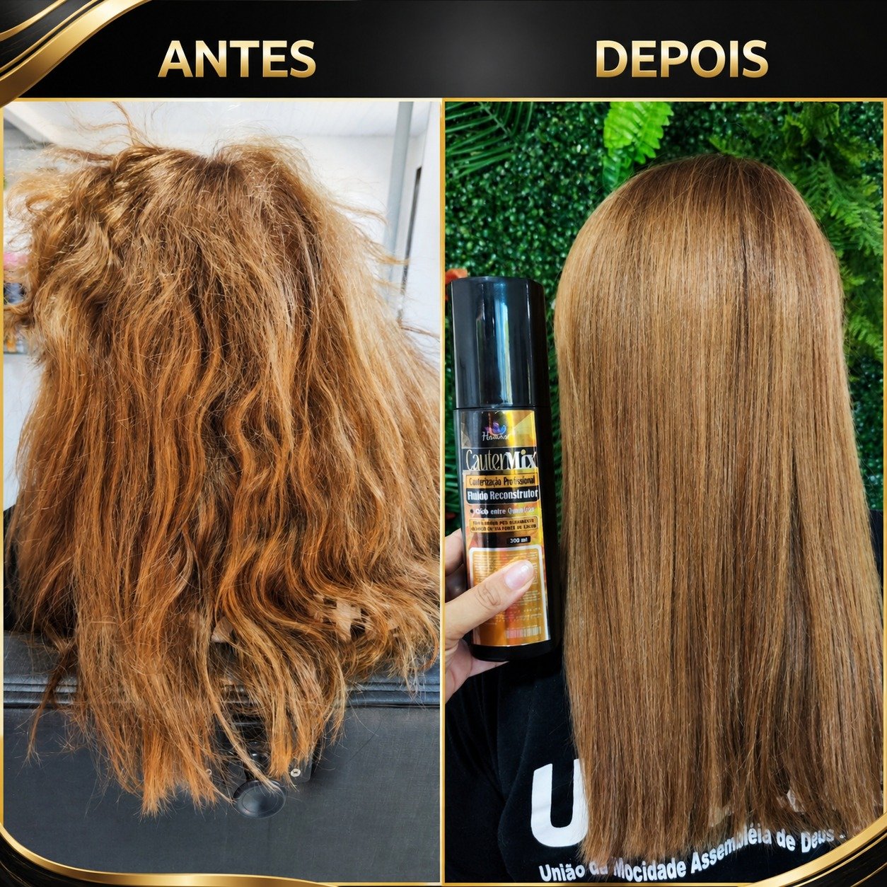 Antes e depois — reconstrução profunda